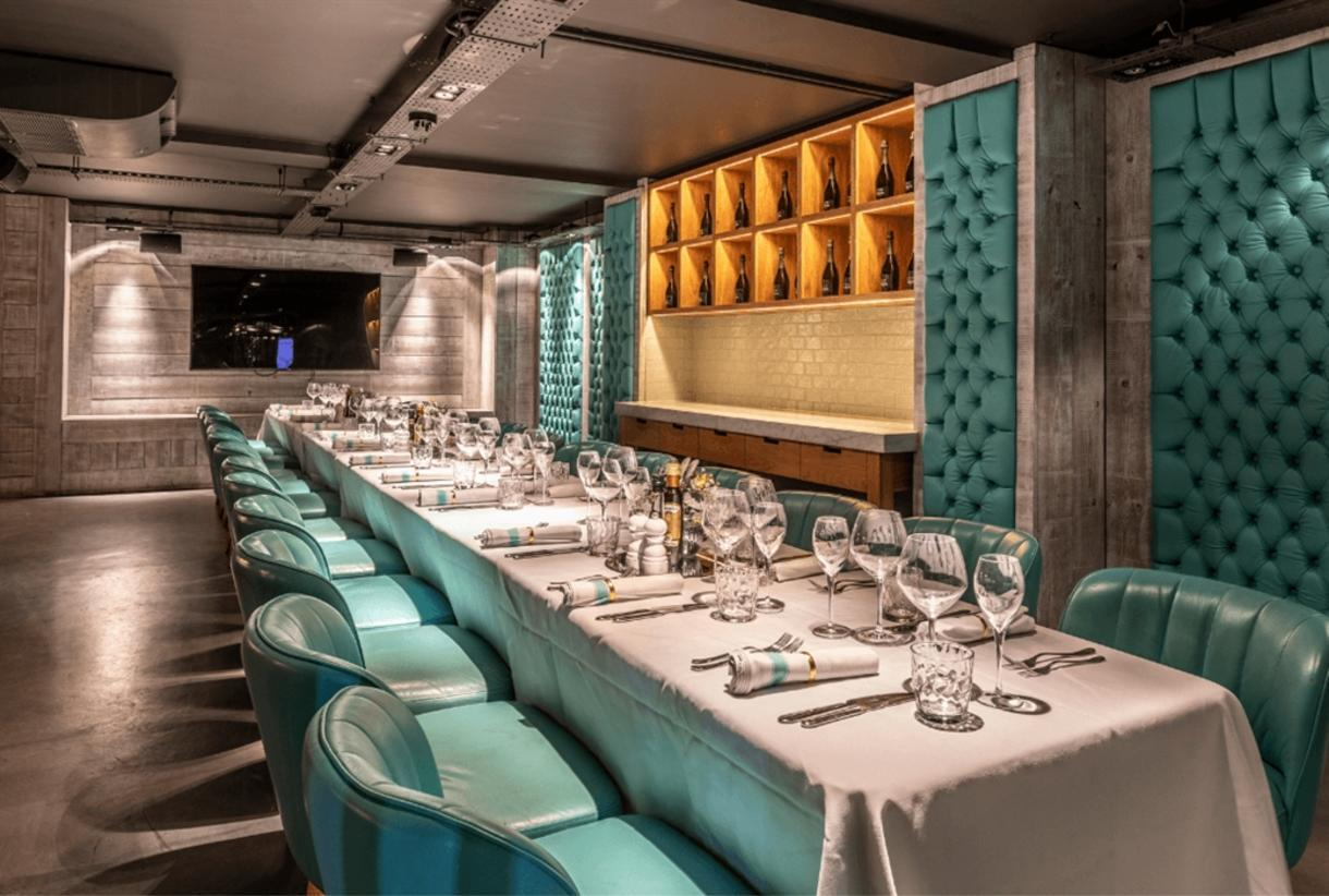 Private dining room at Riva Blu